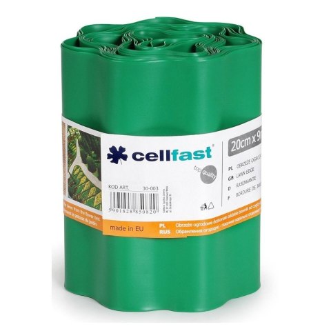 Obrzeże Trawnikowe Faliste Cellfast 20cm 9m Zielone Obrzeże Trawnikowe Faliste Cellfast 20cm 9m Zielone