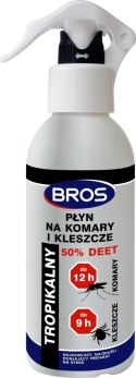 Płyn Na Komary i Kleszcze 50% Deet 130 ml BROS Płyn Na Komary i Kleszcze 50% Deet 130 ml BROS