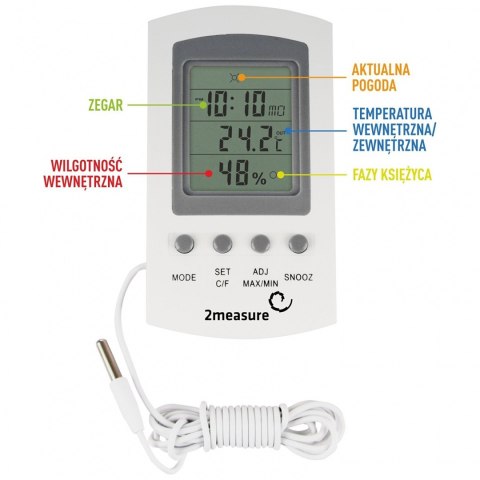 Stacja pogody termotetr higro. z zegarem (170601) Stacja pogody termotetr higro. z zegarem (170601)
