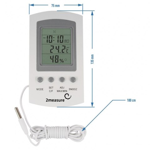 Stacja pogody termotetr higro. z zegarem (170601) Stacja pogody termotetr higro. z zegarem (170601)
