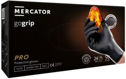 RĘKAWICE NITRYLOWE MERCATOR GO GRIP CZARNE ROZMIAR XXL 50SZT
