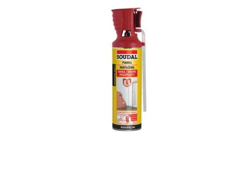 PIANKA MONTAŻOWA WĘŻYKOWA SOUDAL GENIUS GUN 500ML PIANKA MONTAŻOWA WĘŻYKOWA SOUDAL GENIUS GUN 500ML