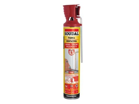 PIANKA MONTAŻOWA WĘŻYKOWA SOUDAL GENIUS GUN 770ML PIANKA MONTAŻOWA WĘŻYKOWA SOUDAL GENIUS GUN 770ML
