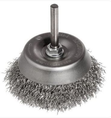 SZCZOTKA DOCZOŁOWA DRUT STALOWY TRZPIEŃ 6MM FI100MM SZCZOTKA DOCZOŁOWA DRUT STALOWY TRZPIEŃ 6MM FI100MM