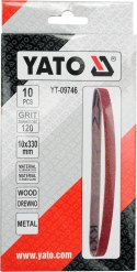 TAŚMA ŚCIERNA BEZKOŃCOWA 10SZT P120 10*330MM TAŚMA ŚCIERNA BEZKOŃCOWA 10SZT P120 10*330MM