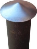 DASZEK METALOWY NA SŁUPEK OGRODZENIOWY 60MM DASZEK METALOWY NA SŁUPEK OGRODZENIOWY 60MM
