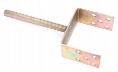 PODSTAWA SŁUPA NA PRĘT 120*60MM ŻÓŁTY