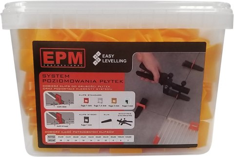 KLIPSY SYSTEM UKŁADANIA PŁYTEK EASY LEVELING 200SZT. 2MM