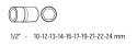 NASADKI UDAROWE 1/2'' 10-24MM 10 SZTUK NASADKI UDAROWE 1/2'' 10-24MM 10 SZTUK