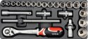 WKŁAD DO SZUFLADY ZESTAW NASADEK 1/2'' 24 CZĘŚCI WKŁAD DO SZUFLADY ZESTAW NASADEK 1/2'' 24 CZĘŚCI