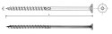 WKRĘT DO DREWNA Z ŁBEM STOŻKOWYM NA TORX 6*140MM T30 WKRĘT DO DREWNA Z ŁBEM STOŻKOWYM NA TORX 6*140MM T30