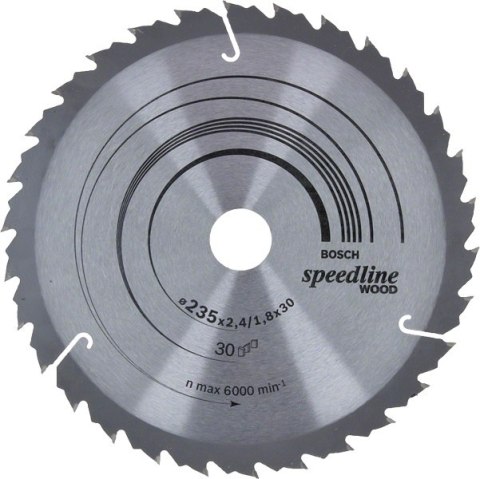 PIŁA TARCZOWA H SPEEDLINE 235*2.6*30/25/16Z30 PIŁA TARCZOWA H SPEEDLINE 235*2.6*30/25/16Z30