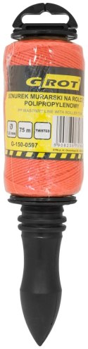 SZNUREK MURARSKI POLIPROPYLENOWY ROLKA 1.6MM 75M SZNUREK MURARSKI POLIPROPYLENOWY ROLKA 1.6MM 75M