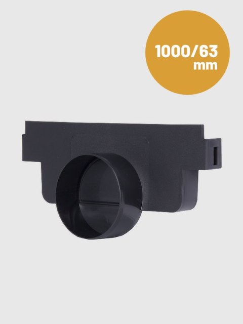 ODWODNIENIE LINIOWE 1000*63 ZAŚLEPKA LEWA - ODPŁYW