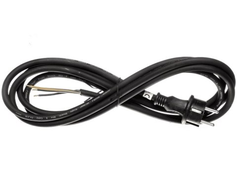 PRZEWÓD PRZYŁĄCZNIOWY WTYCZKA PROSTA OKRĄGŁA 3X1,5 3M