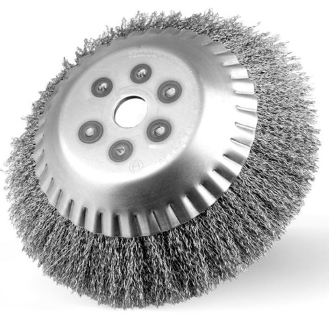 SZCZOTKA DO KOS MECHANICZNYCH DRUT STAL OTWÓR 20MM FI200MM SZCZOTKA DO KOS MECHANICZNYCH DRUT STAL OTWÓR 20MM FI200MM