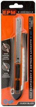 NÓŻ, NOŻYK Z OSTRZEM ŁAMANYM ALUMINIOWY BEZPIECZNY 9MM NÓŻ, NOŻYK Z OSTRZEM ŁAMANYM ALUMINIOWY BEZPIECZNY 9MM