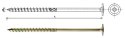 WKRĘT DO DREWNA Z KOŁNIERZEM NA TORX OCYNK ŻÓŁTY 6*30MM T30 WKRĘT DO DREWNA Z KOŁNIERZEM NA TORX OCYNK ŻÓŁTY 6*30MM T30