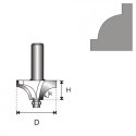 FREZ ORNAMENTOWY Z ŁOŻYSKIEM T6 D19 H6.5 R3.17MM FREZ ORNAMENTOWY Z ŁOŻYSKIEM T6 D19 H6.5 R3.17MM