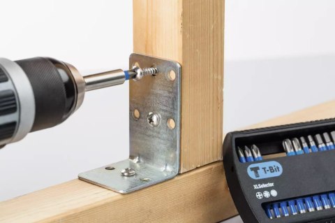 ZESTAW BITÓW T 3.0*25 MM SZEŚCIOKĄTNE 1/4'' W KASECIE, 5 CZ.