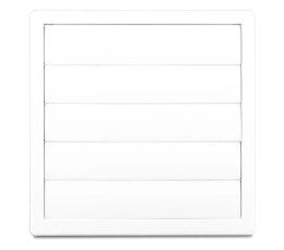 KRATKA WENTYLACYJNA Z ŻALUZJĄ GRAWITAC. 170*170,FI 100 BIAŁY