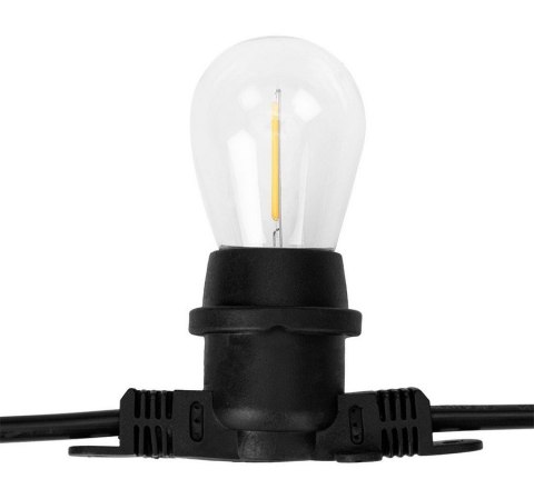 GIRLANDA 20M + 22 ŻARÓWKI FILAMENT