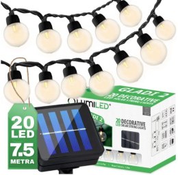 GIRLANDA SOLARNA GLADI 2, 30 LED G40 16,7M