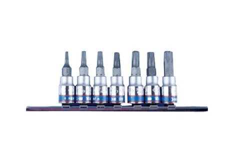 KPL. NASADEK 1/4'' TORX Z OTWOREM,7 SZT T10-740 NA SZYNIE KPL. NASADEK 1/4'' TORX Z OTWOREM,7 SZT T10-740 NA SZYNIE