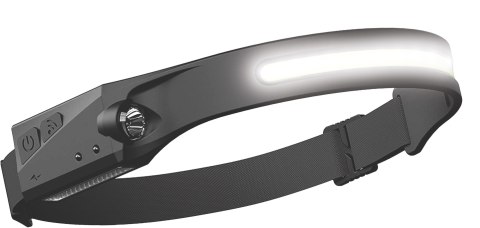 LATARKA CZOŁOWA LED AKU COB+XPE+SENSOR