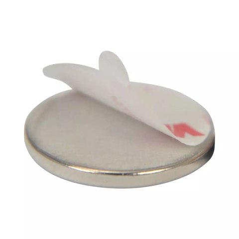 MAGNES NEODYMOWY OKRĄGŁY STAHL 20*2MM SAMOPRZYLEPNY 4SZT