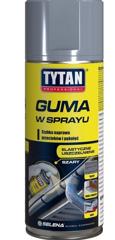 TYTAN GUMA W SPRAYU 400 ML SZARY TYTAN GUMA W SPRAYU 400 ML SZARY