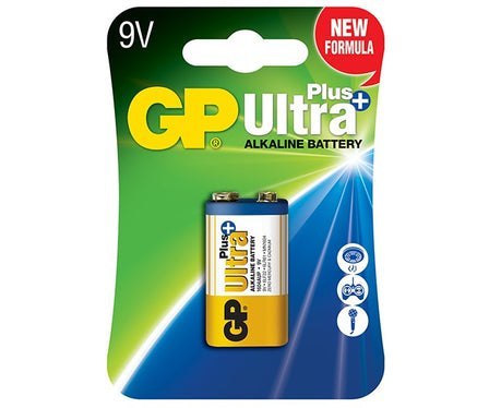 BATERIA ULTRA+ ALKALINE 9V 6LF22 GP BATTERY