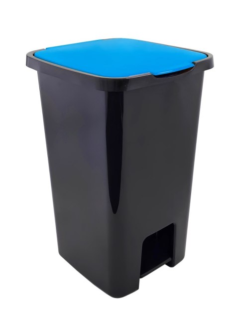 POJEMNIK NA ODPADY SORTA Z PEDAŁEM NIEBIESKI 45L