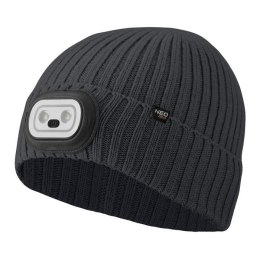 CZAPKA Z LATARKA LED RGB GRAFITOWA NEO