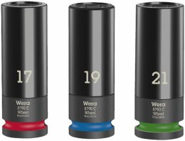 ZESTAW KLUCZY NASADOWYCH 1/2'' WHEEL IMPAKTOR C SET 1, 3SZT. WERA