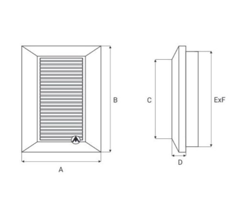 KRATKA WENTYLACYJNA DUO SMART 135 FI 125 DOSPEL