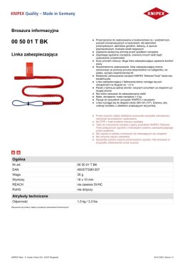 LINKA ZABEZPIECZAJĄCA 1.5M KNIPEX