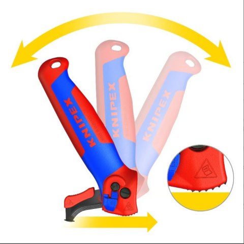 NÓŻ DO ŚCIĄGANIA IZOLACJI ZE STOPKA PROWADZĄCĄ KNIPEX