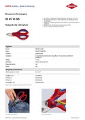 NOŻYCZKI DLA ELEKTRYKÓW KNIPEX