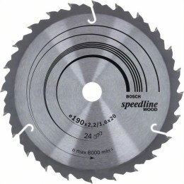 PIŁA TARCZOWA H SPEEDLINE 190*2,4*20/16Z24 BOSCH