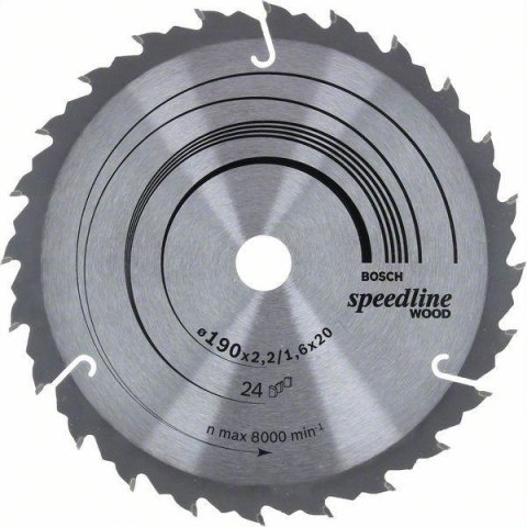 PIŁA TARCZOWA H SPEEDLINE 190*2,4*20/16Z24 BOSCH PIŁA TARCZOWA H SPEEDLINE 190*2,4*20/16Z24 BOSCH