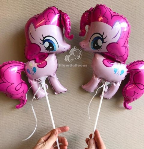 Balon Foliowy - Pinkie Pie My Little Pony na patyk 37 cm Balon Foliowy - Pinkie Pie My Little Pony na patyk 37 cm