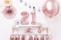 Balon foliowy Cyfra 1, 35cm, Rose Gold różowe złoto Balon foliowy Cyfra 1, 35cm, Rose Gold różowe złoto