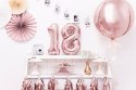Balon foliowy Cyfra 1, 35cm, Rose Gold różowe złoto Balon foliowy Cyfra 1, 35cm, Rose Gold różowe złoto