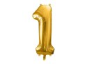 Balon foliowy Cyfra 1, 86cm, złoty Balon foliowy Cyfra 1, 86cm, złoty