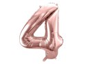 Balon foliowy Cyfra '4', 86cm, różowe złoto Balon foliowy Cyfra '4', 86cm, różowe złoto