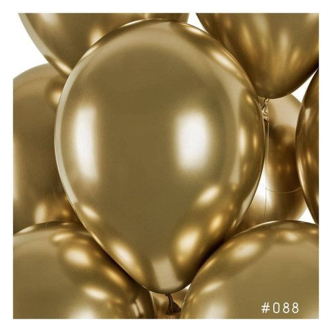Balony lateksowe, Złote Shiny chrom, 33 cm, 50 szt. Balony lateksowe, Złote Shiny chrom, 33 cm, 50 szt.