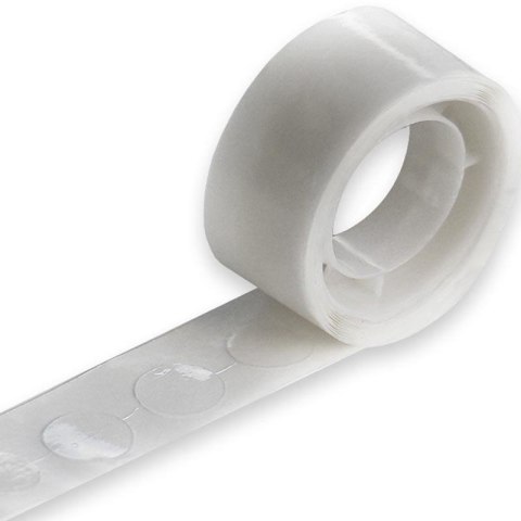 Dwustronne kropki klejowe na rolce, 100 szt. Dwustronne kropki klejowe na rolce, 100 szt.