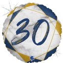 Balon Foliowy 30 urodziny, marmur granat, 46 cm Balon Foliowy 30 urodziny, marmur granat, 46 cm