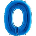 Balon Foliowy Cyfra 0 Niebieska - 102 cm Grabo Balon Foliowy Cyfra 0 Niebieska - 102 cm Grabo